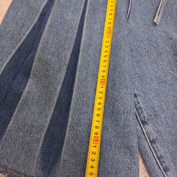 [SOLD OUT] 듀엘 데님 플리츠 큐롯팬츠