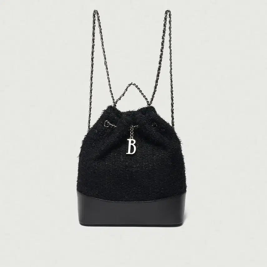 [BUNJANG] The Barnnet Tweed Backpack / 바넷 The Barnnet  트위드 백팩 블랙