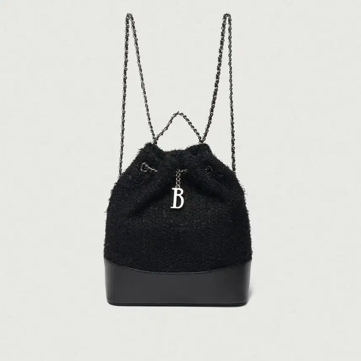 [BUNJANG] The Barnnet Tweed Backpack / 바넷 The Barnnet  트위드 백팩 블랙