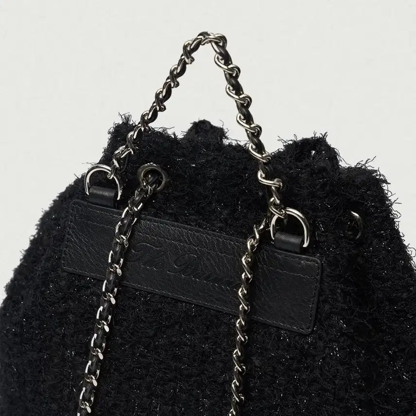 [BUNJANG] The Barnnet Tweed Backpack / 바넷 The Barnnet  트위드 백팩 블랙