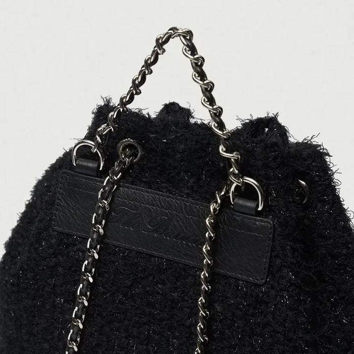 [BUNJANG] The Barnnet Tweed Backpack / 바넷 The Barnnet  트위드 백팩 블랙