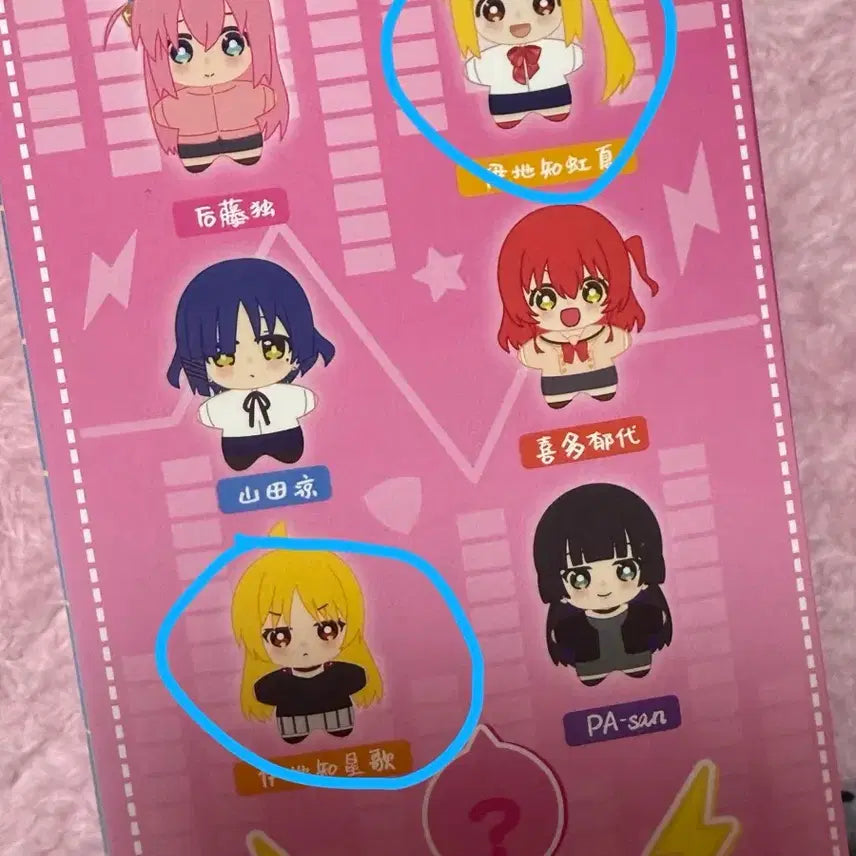 [BUNJANG] Bocchi the Rock! Nui Mascot Keychain Bundle Set / 봇치더락 누이 마스코트 키링 일괄