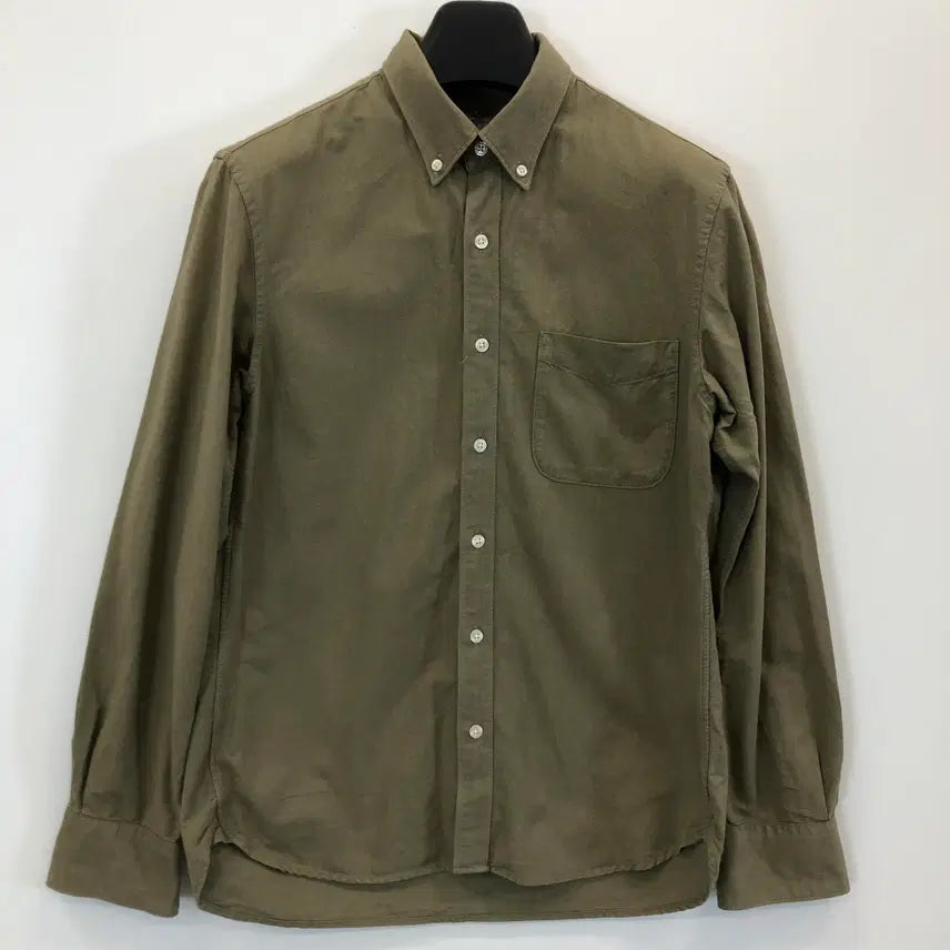 [BUNJANG] MUJI Olive Pocket Shirt / MUJI 무지 포켓 올리브셔츠 95