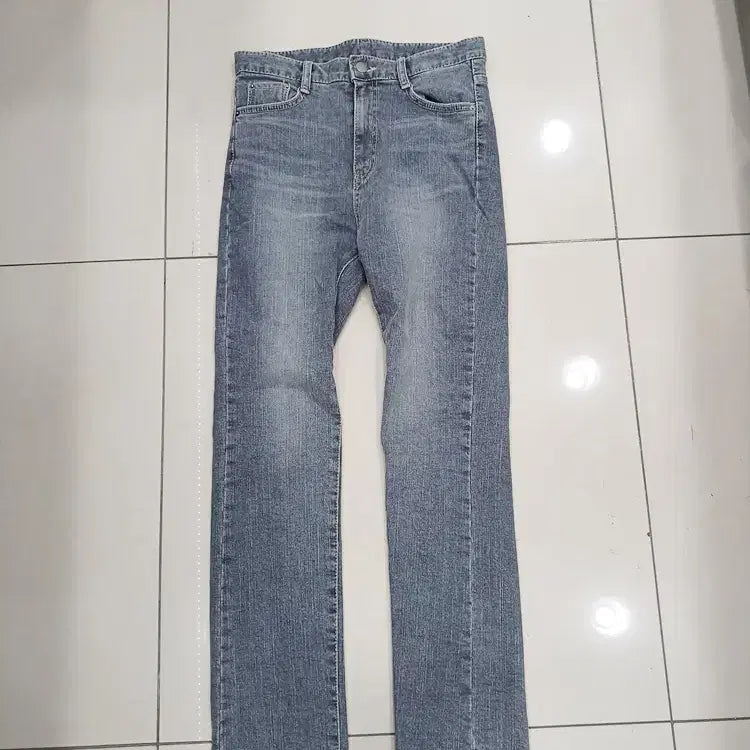 [BUNJANG] M Grey Baggy Slim Straight Jeans / M 28 회색 배기 슬림 일자 청바지 중고