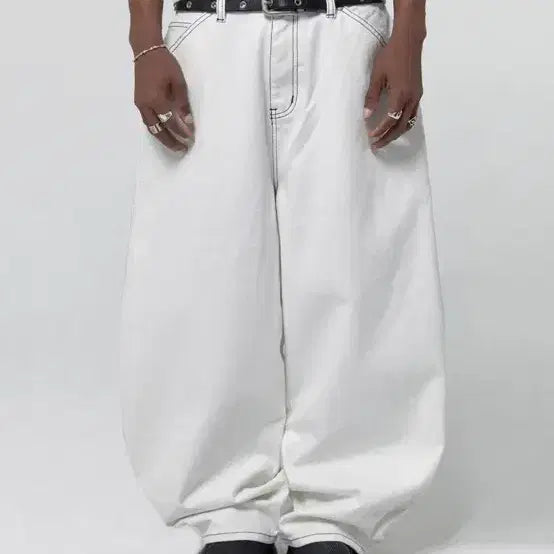 [BUNJANG] Suede Contour Pocket Denim Pants / 스웨이드 컨투어 포켓 데님 팬츠  / 1번착용