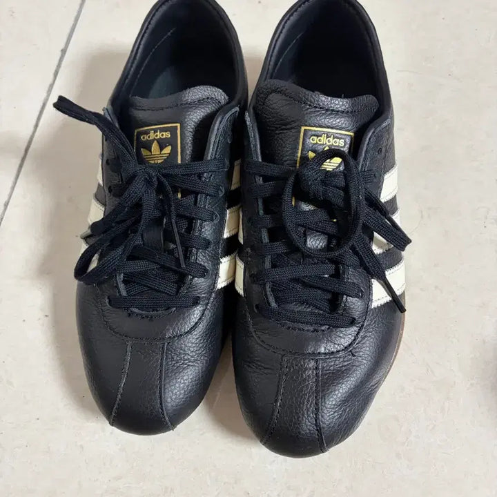 [BUNJANG] Adidas Tokyo Leather Black Sneakers / 아디다스 도쿄 레더 블랙 250
