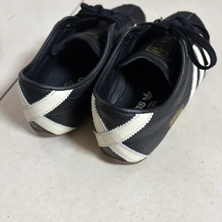 [BUNJANG] Adidas Tokyo Leather Black Sneakers / 아디다스 도쿄 레더 블랙 250