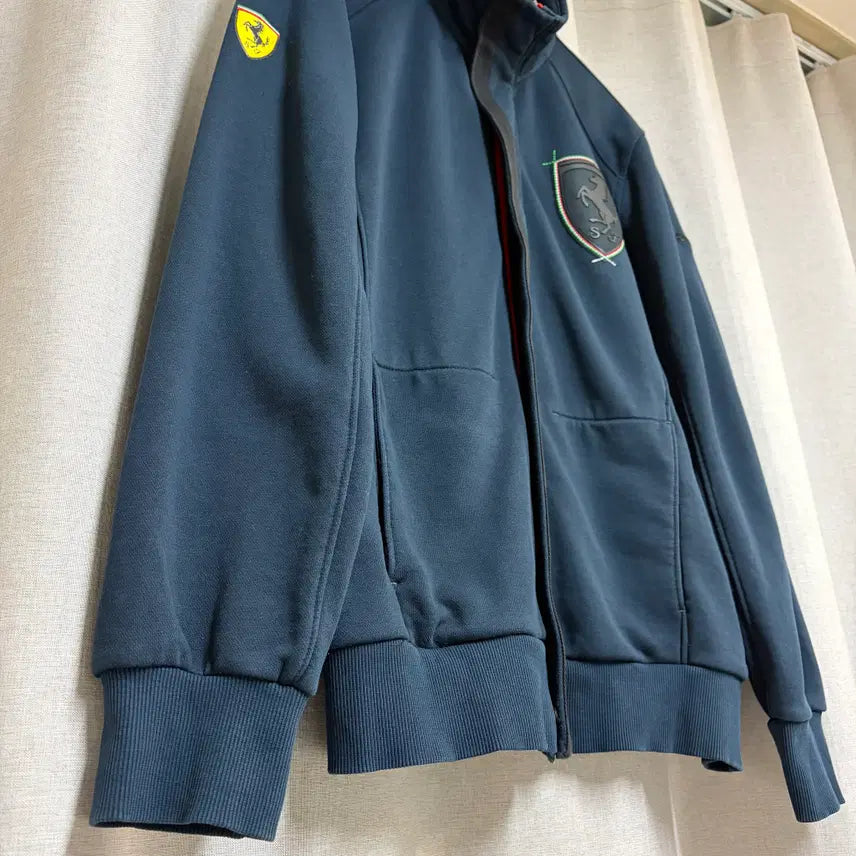 [BUNJANG] Puma Ferrari Scuderia Big Logo Track Jacket Navy L / 푸마 페라리 트랙 자켓 네이비 (L) 스쿠데리아 빅로고 집업