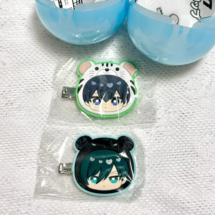 [BUNJANG] Blue Lock Animal Hairpin Clip Set (Isagi, Itoshi) / 블루록 애니멀 헤어핀 클립 이사기 이토시 린