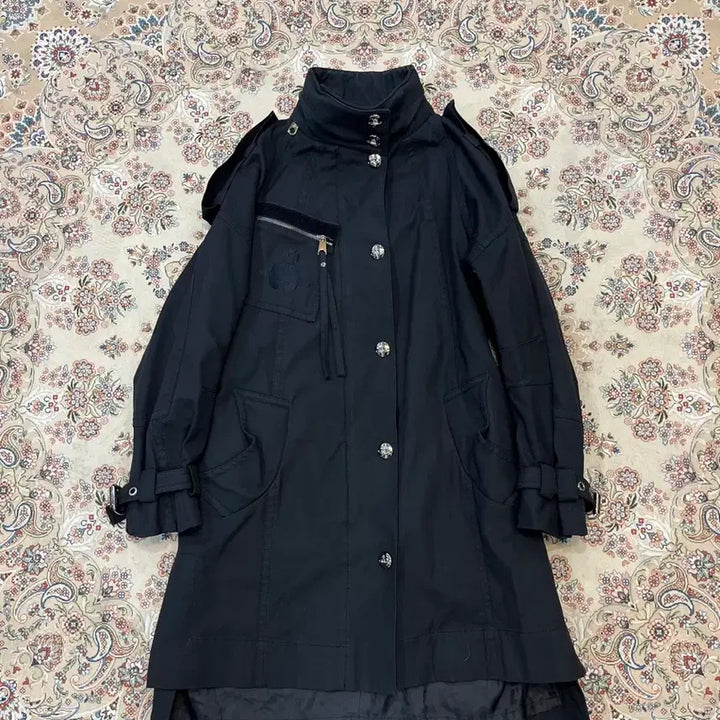 [BUNJANG] Vivienne Westwood Chaos Printed Fishtail Parka / 비비안웨스우드 chaos 프린팅 피쉬테일파카
