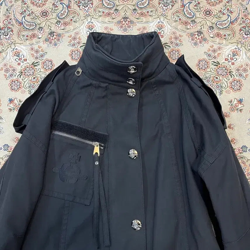 [BUNJANG] Vivienne Westwood Chaos Printed Fishtail Parka / 비비안웨스우드 chaos 프린팅 피쉬테일파카