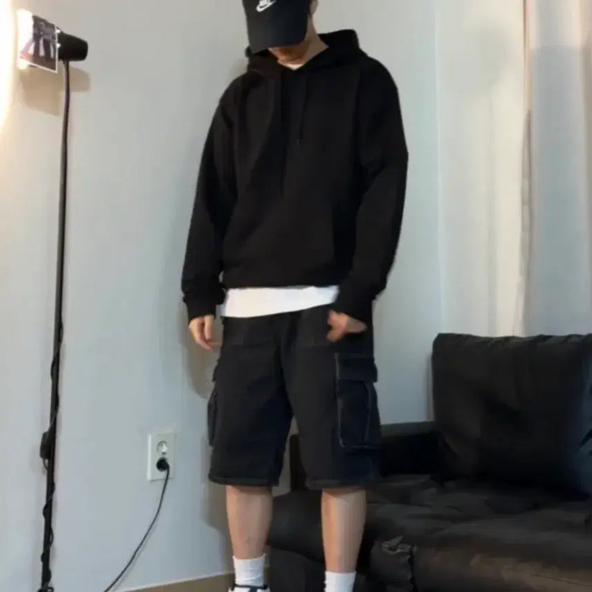 [BUNJANG] Compagno Bermuda Cargo Denim Pants / 꼼파뇨 버뮤다 카고 데님 팬츠