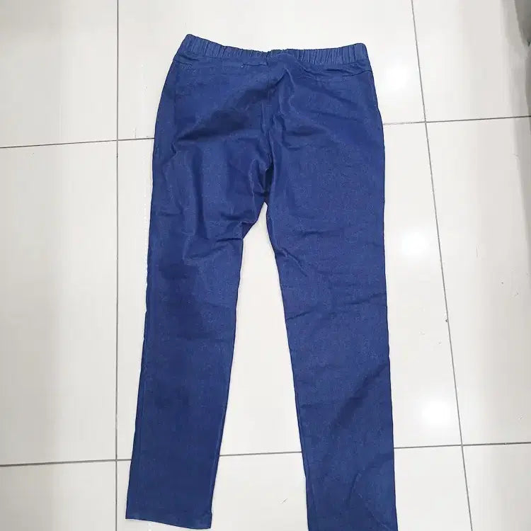 [BUNJANG] 76 30 Dark Wash Elastic Waistband Jeans / 76 30 진청 허리밴딩 청바지 슬랙스 주머니없어요 중고