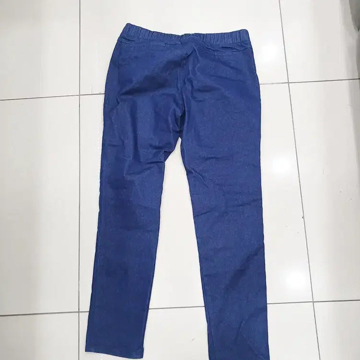 [BUNJANG] 76 30 Dark Wash Elastic Waistband Jeans / 76 30 진청 허리밴딩 청바지 슬랙스 주머니없어요 중고