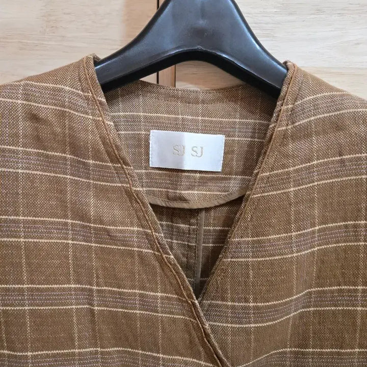 [SOLD OUT] sjsj린넨체크자켓