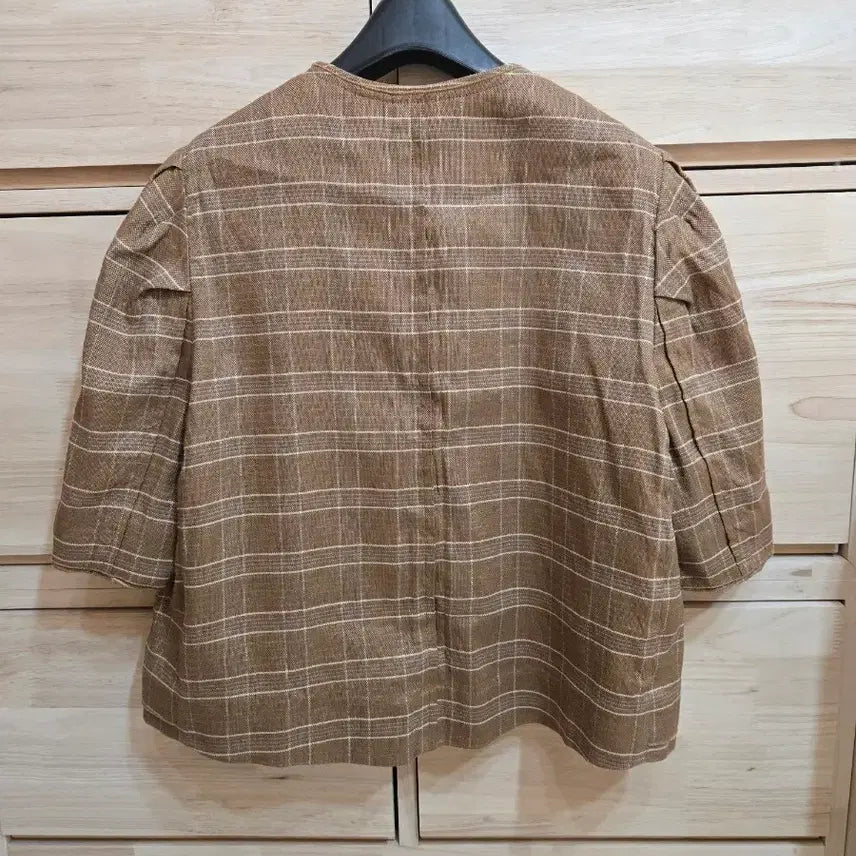 [SOLD OUT] sjsj린넨체크자켓