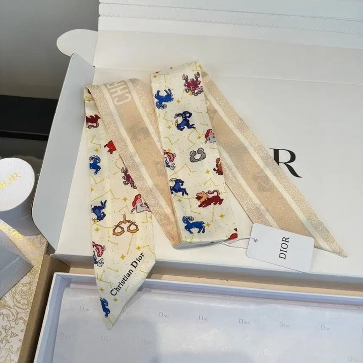 [BUNJANG] Dior Oblique Constellation Twilly Scarf / 디올 오블리크 별자리 트윌리 스카프