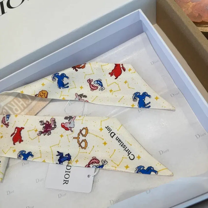 [BUNJANG] Dior Oblique Constellation Twilly Scarf / 디올 오블리크 별자리 트윌리 스카프