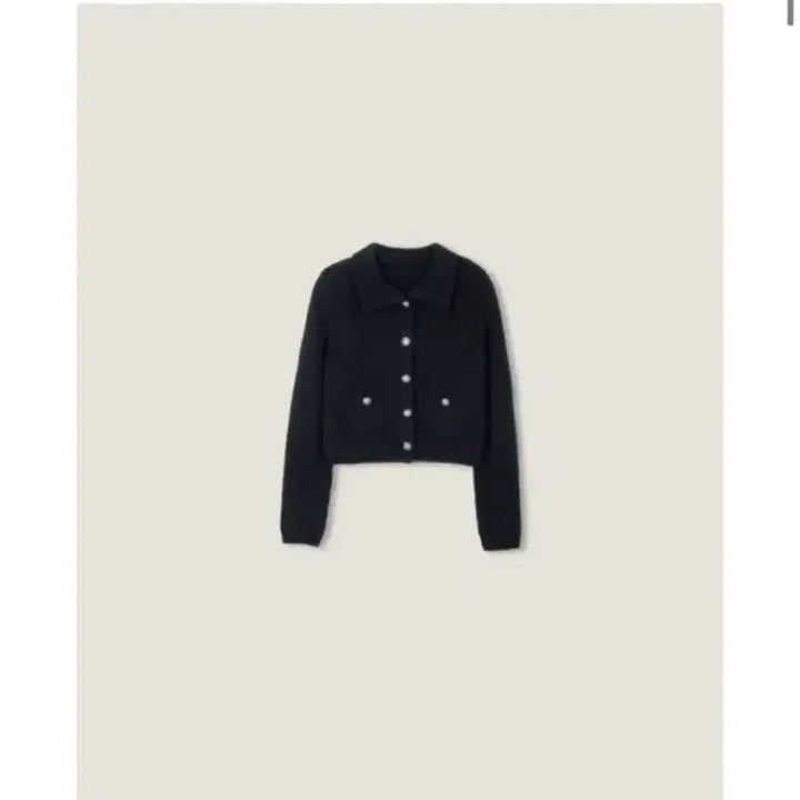 [BUNJANG] LePlain Mui Tweed Black Cardigan / 르플레인 무이 트위드 블랙 가디건