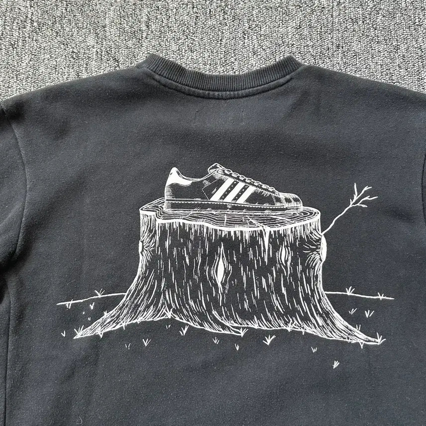[BUNJANG] Adidas Trefoil Slim Sweatshirt Size S / 아디다스 트리 슬림 맨투맨 S