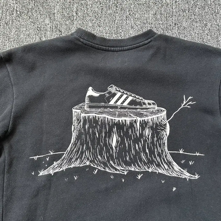 [BUNJANG] Adidas Trefoil Slim Sweatshirt Size S / 아디다스 트리 슬림 맨투맨 S