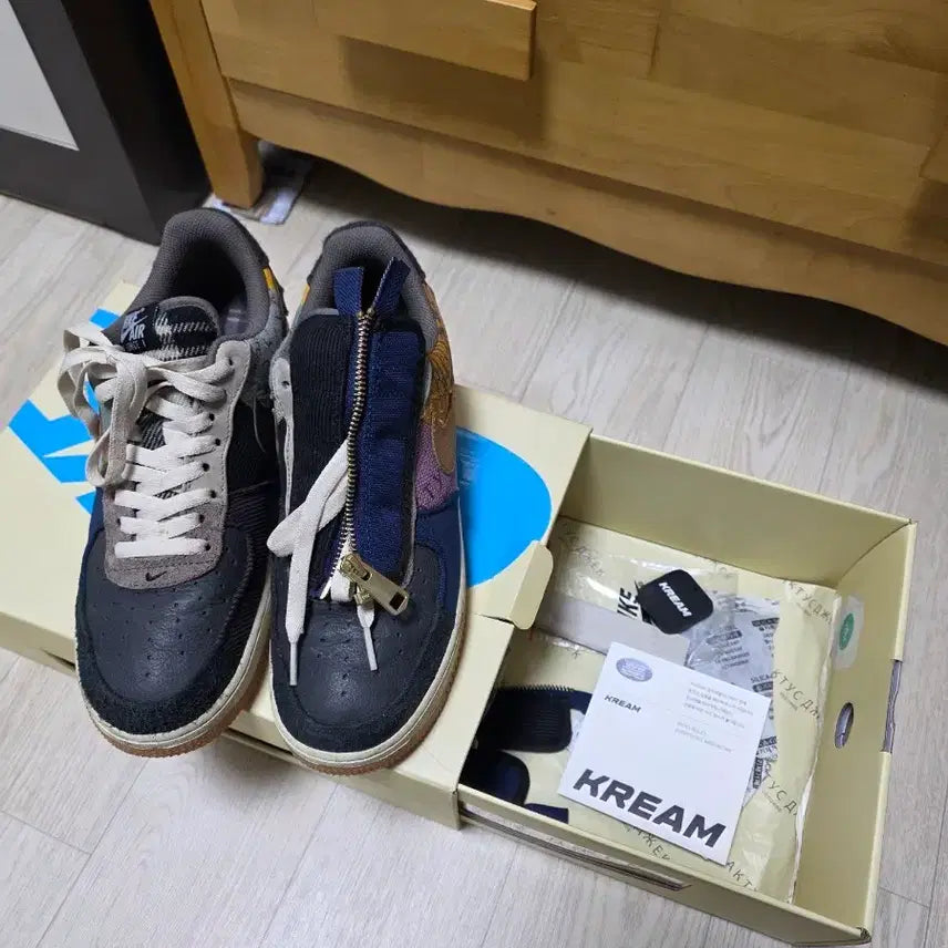 [BUNJANG] Nike Air Force 1 Travis Scott Black Sneakers / 나이키 에어포스1 트래비스 스캇 블랙