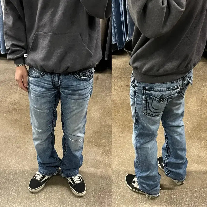 [BUNJANG] True Religion Ricky Super T Denim Pants / 트루릴리젼 리키 슈퍼티 (32)