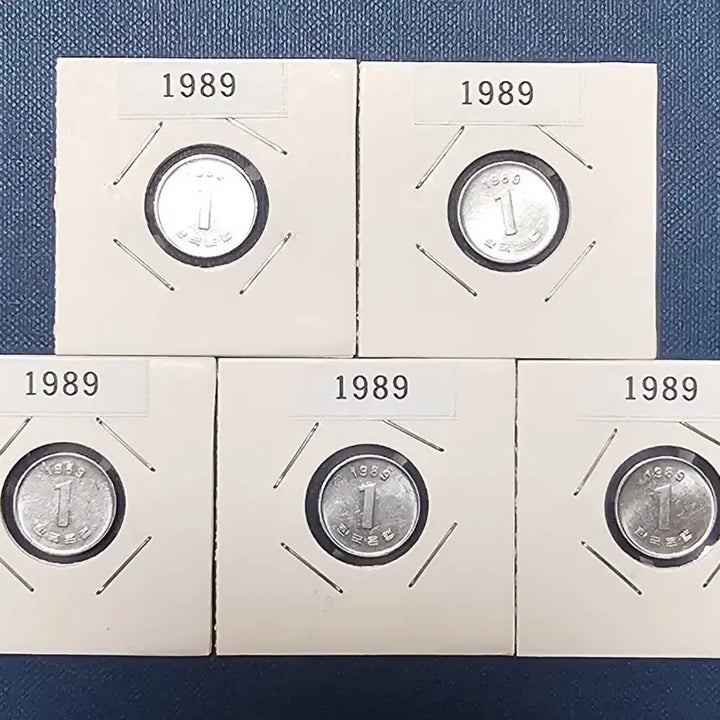 [BUNJANG] 1989 One Won Coin Set / 1989년 1원 동전 5개