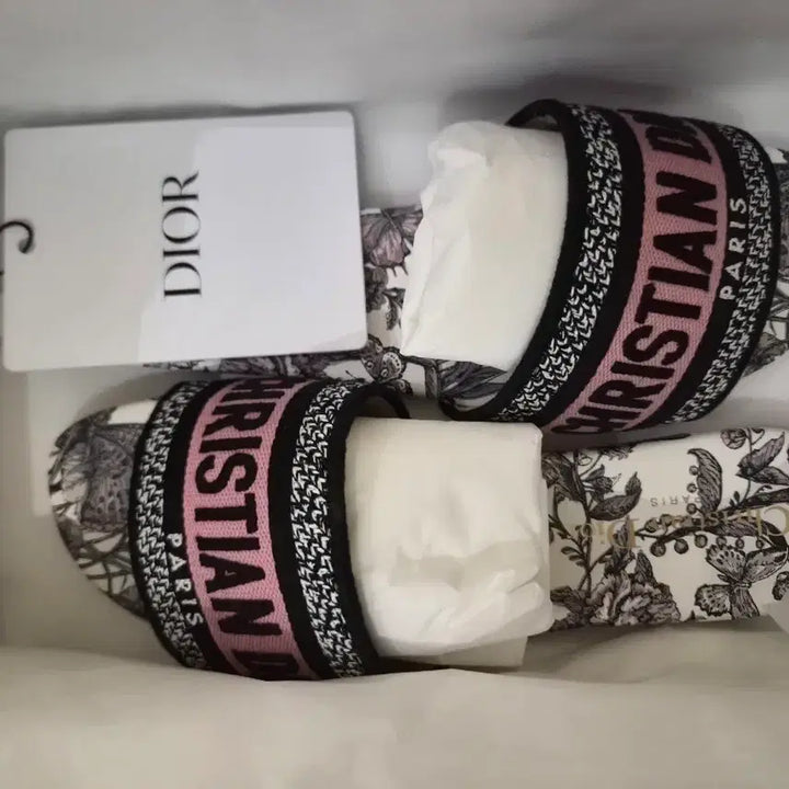 [BUNJANG] Dior Dway Mule Toile de Jouy "Mexico" Embroidery Pink Size 36.5 / [새상품]디올 디웨이 뮬 투알 드 주이 멕시코 자수