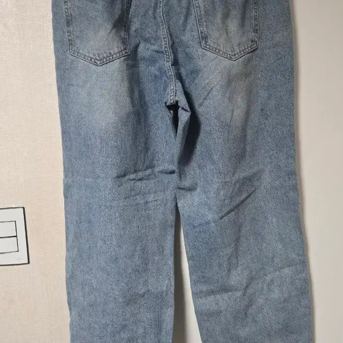 [BUNJANG] Light Blue Denim Wide Pants / 연청 데님 와이드 팬츠