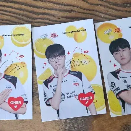 [BUNJANG] T1 Team Cass Photocard &amp; Sticker Bundle Set / T1 티원 카스 포토카드 스티커 일괄 도란 오너 페이커 페이즈 케리아