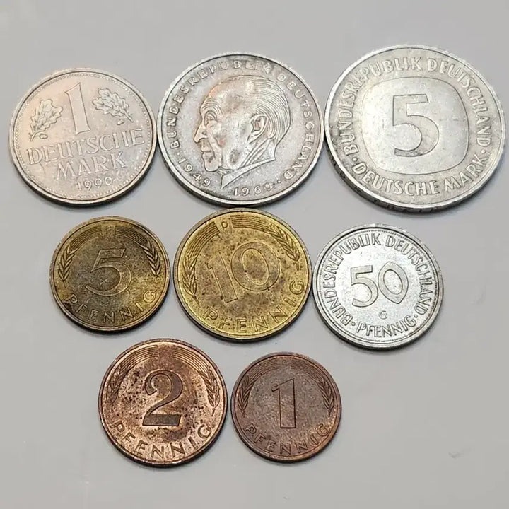 [BUNJANG] German Mark Coins Bundle Set / 독일 마르크 주화 8점 일괄