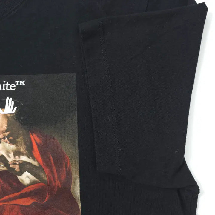 [SOLD OUT] 오프화이트 카라바조 코튼 티셔츠 블랙 (M)