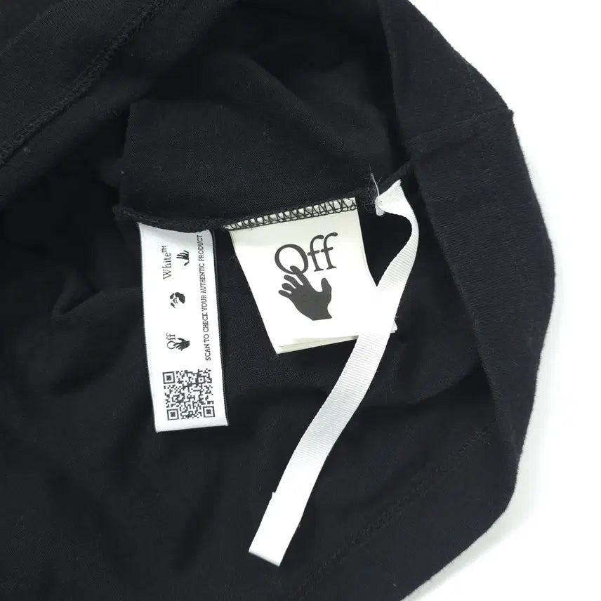 [SOLD OUT] 오프화이트 카라바조 코튼 티셔츠 블랙 (M)