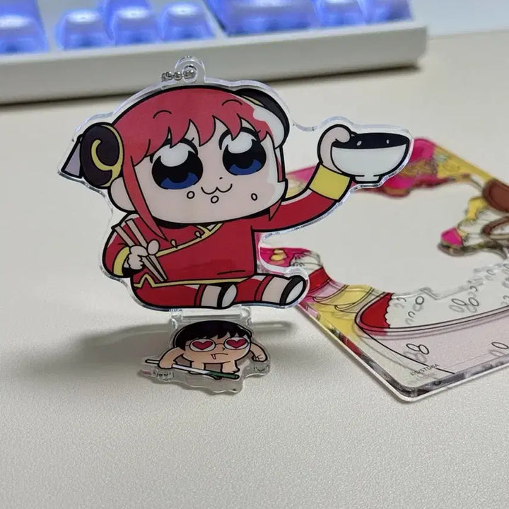 [BUNJANG] Gintama Kagura x POP TEAM EPIC Collaboration Acrylic Keychain / 은혼/카구라/팝팀에픽 콜라보 아크릴 키링