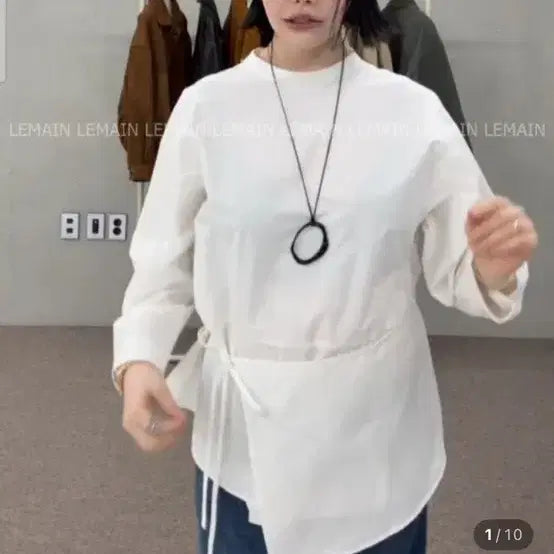 [BUNJANG] Helder Wrap Blouse / 새상품) 헬더 랩 셔츠 블라우스 헬더 블라우스