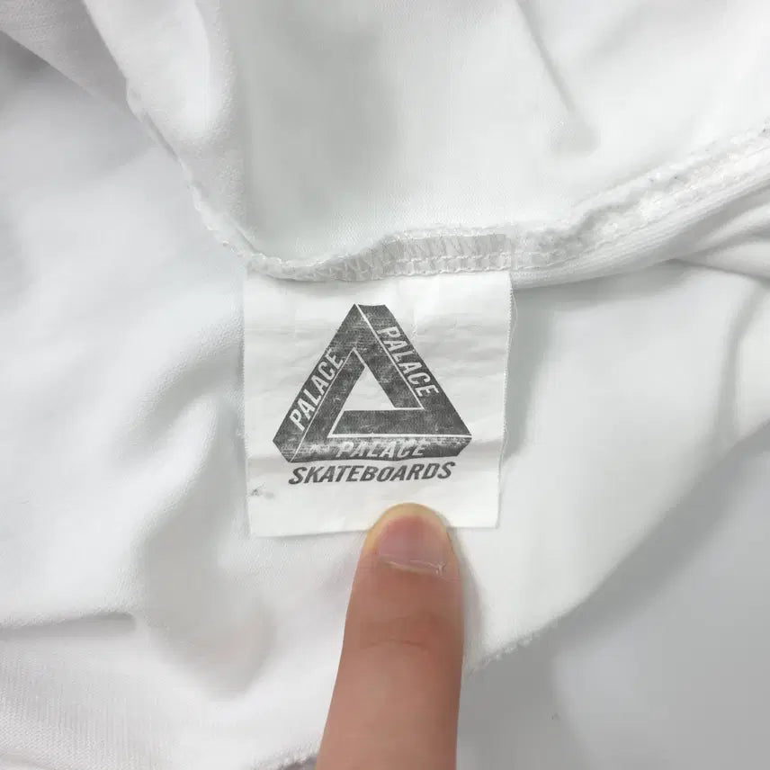 [BUNJANG] Palace Seoul Cotton T-shirt White (L) / 팔라스 팔라스서울 코튼 티셔츠 화이트 (L)