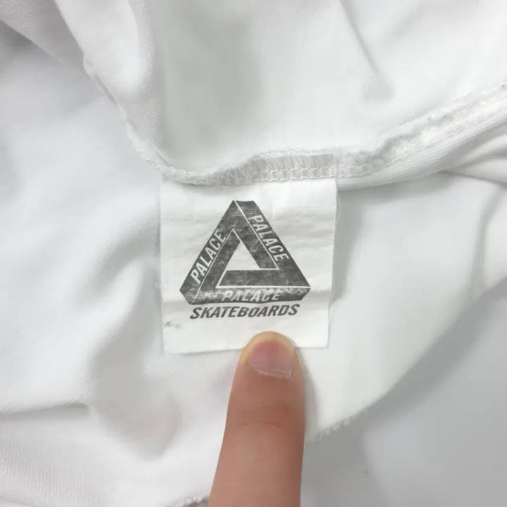 [BUNJANG] Palace Seoul Cotton T-shirt White (L) / 팔라스 팔라스서울 코튼 티셔츠 화이트 (L)