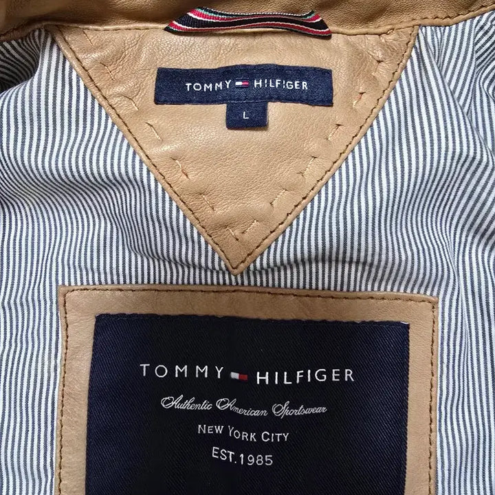 [BUNJANG] Tommy Hilfiger Leather Jacket / 타미힐피거 가죽자켓