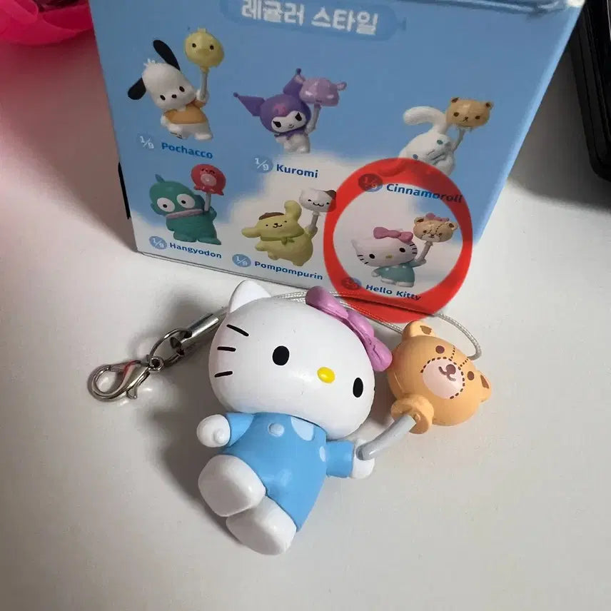 [SOLD OUT] 산리오 벌룬 어드벤처 키링 피규어 가챠 <헬로키티/시나모롤>