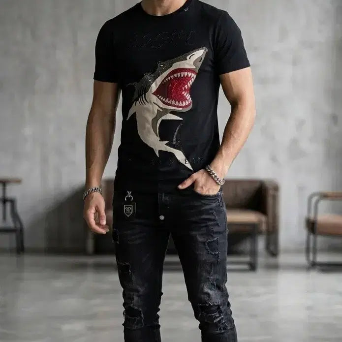 [BUNJANG] Philipp Plein Escape Shark Print T-shirt XL / 필립 플레인 (Philipp Plein) 정품 &