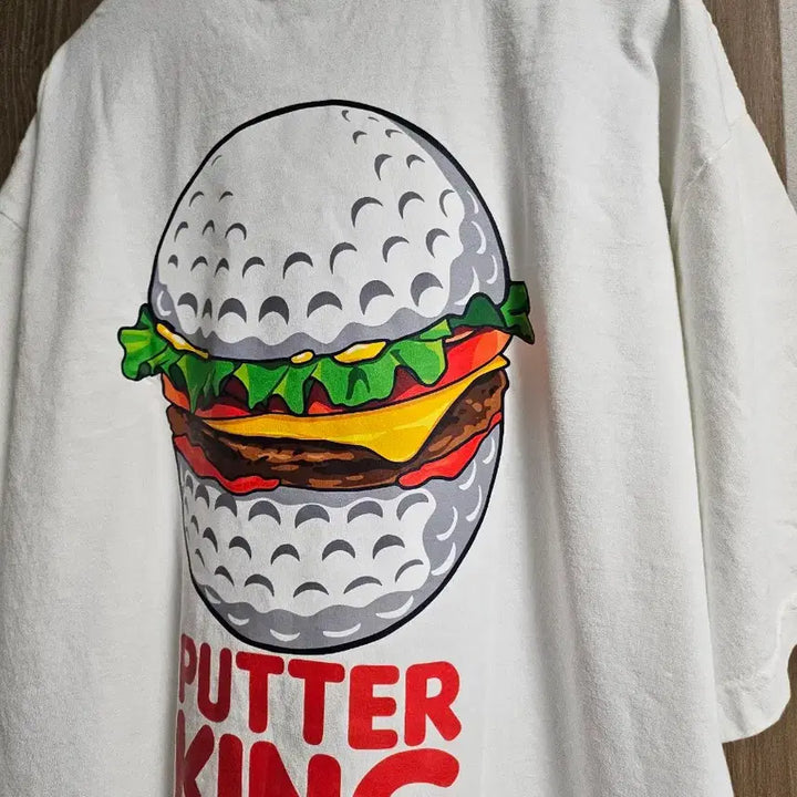 [BUNJANG] Off-Green Putter King Short Sleeve T-Shirt XL / ㅣ오프그린 퍼터킹 반팔 티셔츠XLㅣ