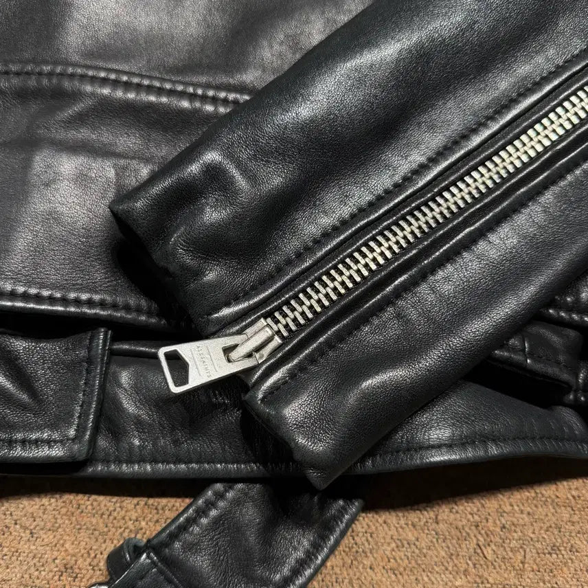 [BUNJANG] AllSaints Billy Biker Jacket (M) Sheepskin Leather / 타임세일)올세인츠 쉽스킨 빌리 바이커 자켓 M 양가죽