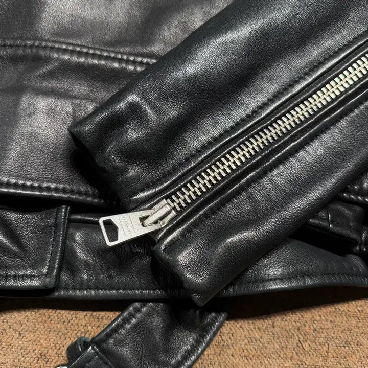 [BUNJANG] AllSaints Billy Biker Jacket (M) Sheepskin Leather / 타임세일)올세인츠 쉽스킨 빌리 바이커 자켓 M 양가죽