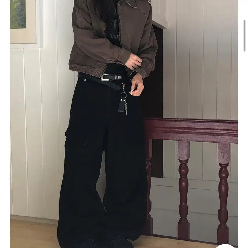 [BUNJANG] Rit Kim Denim Cargo Pants / 릿킴 데님 카고팬츠