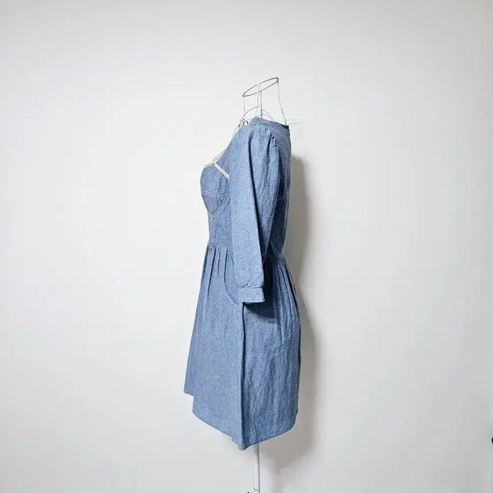 [BUNJANG] American Brand Denim Dress XS/55 / 미국브랜드 데님 원피스 55