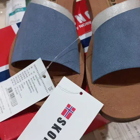 [BUNJANG] SKONO Blue Suede Mule Slippers / SKONO 블루 스웨이드 뮬 슬리퍼  230mm 새상품