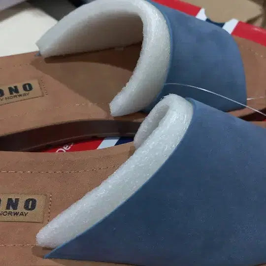 [BUNJANG] SKONO Blue Suede Mule Slippers / SKONO 블루 스웨이드 뮬 슬리퍼  230mm 새상품
