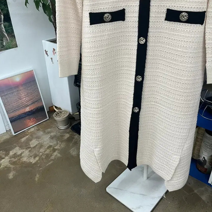 [SOLD OUT] 마인 트위드 원피스 가디건 F(90)
