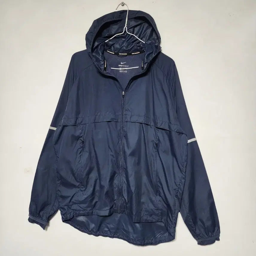 [BUNJANG] Nike Shield Windbreaker Jacket (Navy, Size 100) / 쪼리샵 나이키 쉴드 바람막이 100